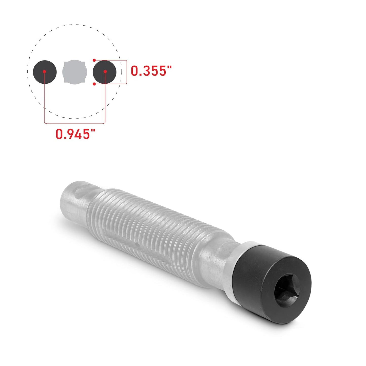 Tiger Tool Leaf Spring Pin Socket Set, Complete Set to Remove and Install Threaded Spring & Shackle Pins on Class 6 – 8 Commercial Heavy Duty Trucks & Equipment, 15111