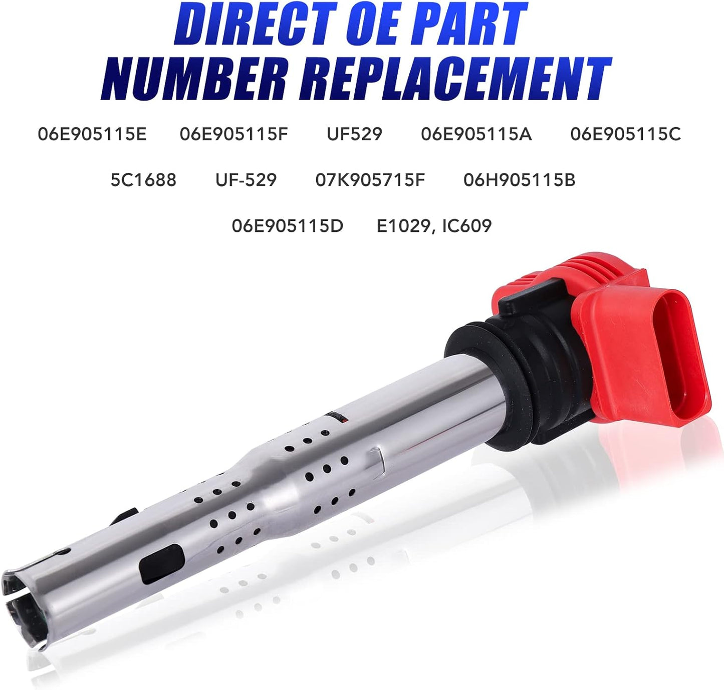 Set of 4 Ignition Coils Fits for 2.0T Audi A4 A6 Volkswagen VW CC Passat GTI 2008 2009 2010 2011 2012 2013 2014 2015 2016 2.0 Coil Packs Replaces# 06E905115E 06H905115B UF529