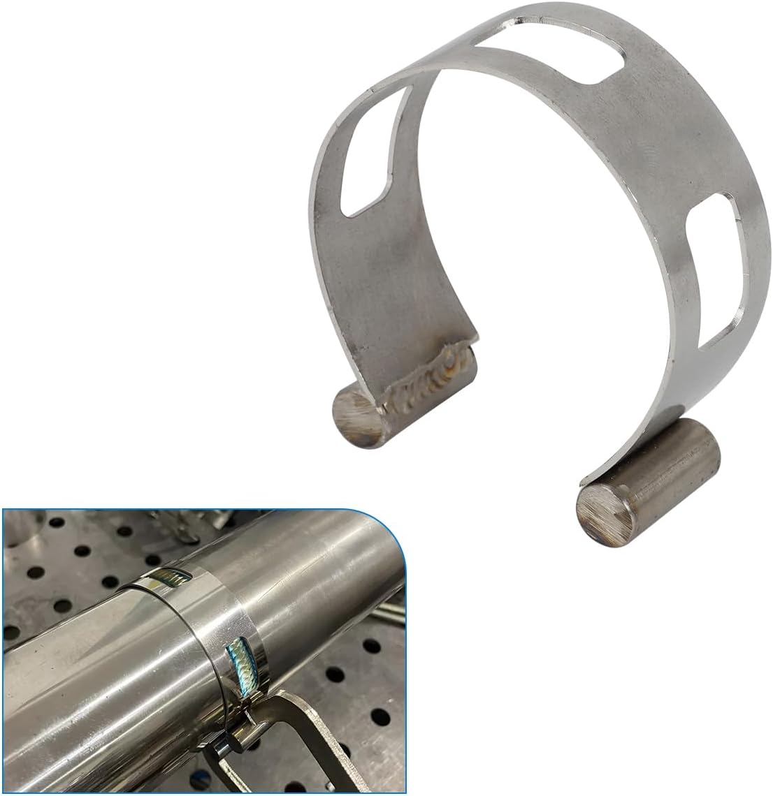 5PCS Exhaust Pipe Tacking Band For Tig Welding Fabrication 2" 2.5" 3" 3.5" 4"