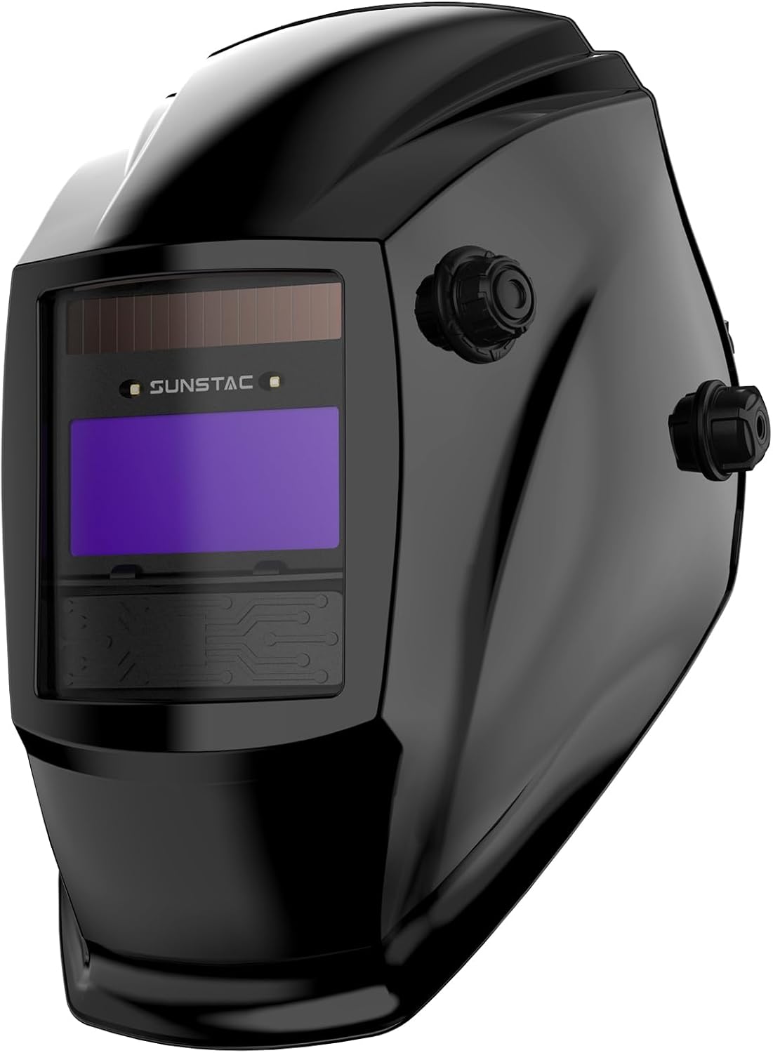 Welding Helmet with Auto Darkening Large Viewing Screen 3.94"X3.27" True Color Solar Power, 4 Arc Sensor Wide Shade 4/5-9/9-13 for STICK/MIG/TIG/CUT