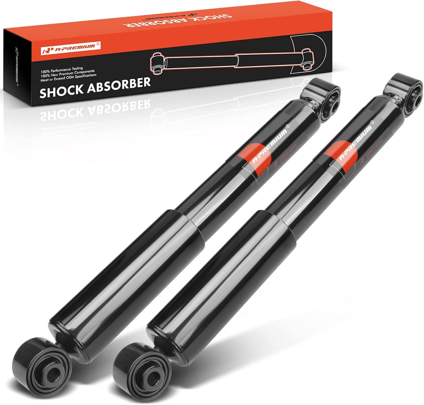 A-Premium Rear Pair (2) Shock Absorber Strut Assembly Compatible with Honda Odyssey 1999-2003, Pilot 2003-2008 & Acura MDX 2001-2002, V6 3.5L, Driver and Passenger Side