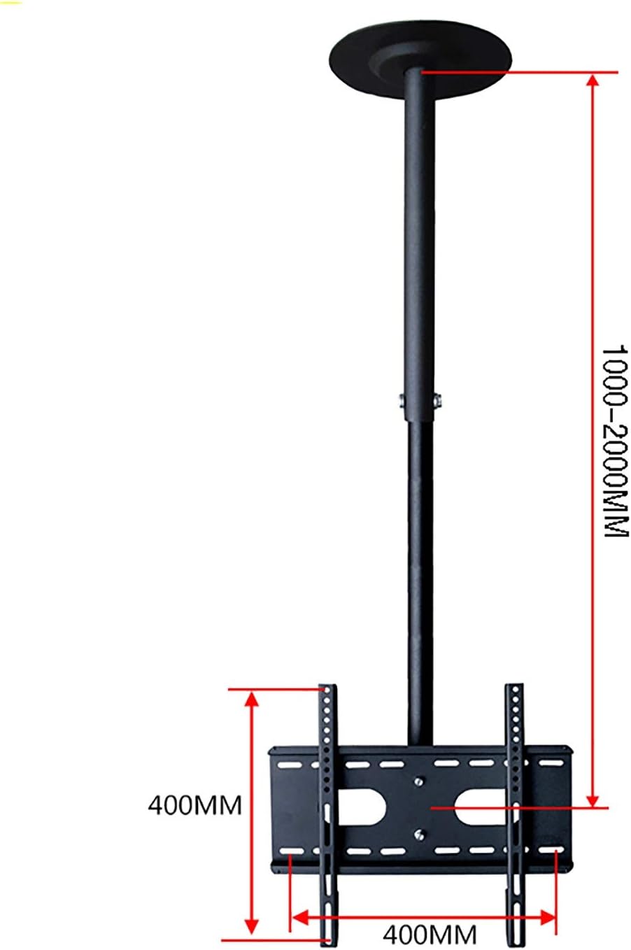 TV Stand,Tv Wall Mount Ceiling TV Mount, Adjustable Height Full Motion 360 ° Rotation TV Bracket, Max Up to 50 Inch TVs, Two Installation s: Ceiling and Wall