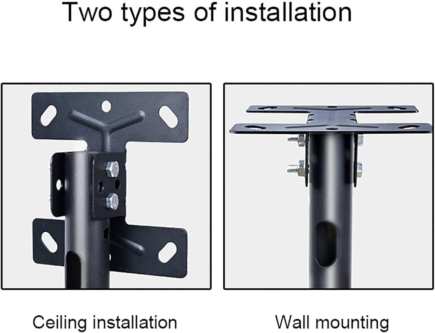 Universal TV Stand Ceiling Mount Bracket, Adjustable Tilt TV Wall Ceiling Mount for 55-86 Inch LED TVs, Max Load 160kg, 0-45° Tilt, Black