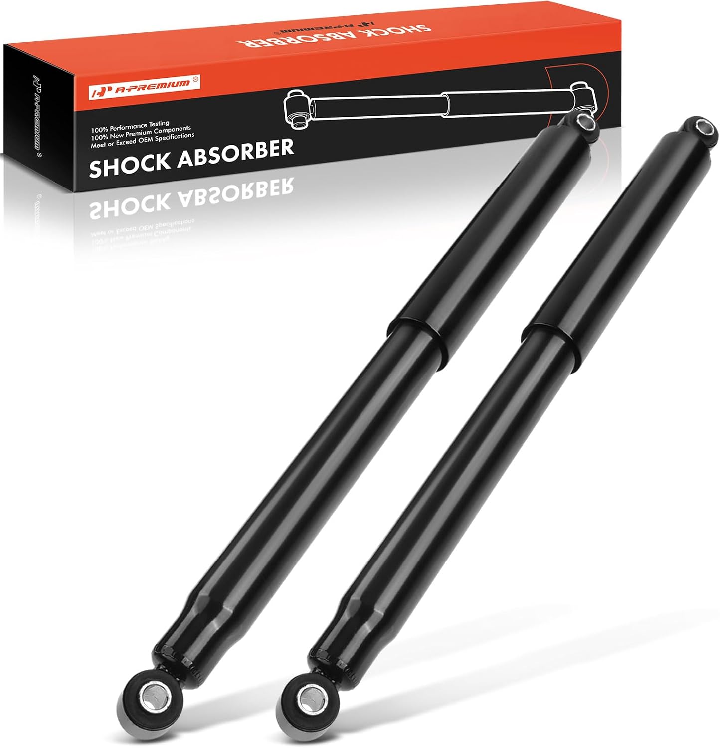 A-Premium Front Pair (2) Shock Strut Absorbers Compatible with Chevrolet Silverado 1500 Tahoe Avalanche GMC Sierra 1500 Yukon