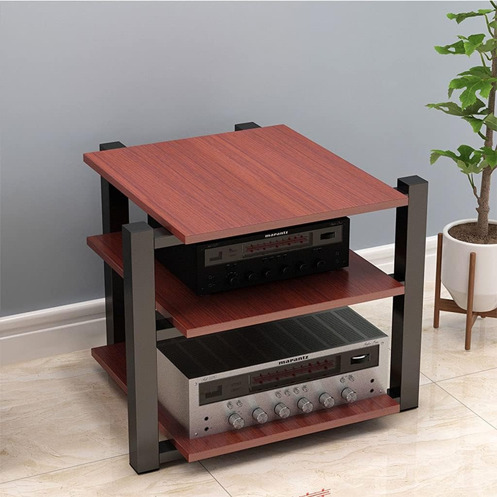 Speaker Mount Bracket Audio Bracket Floor-Standing Audio Bracket Modern Living Room Cabinet Rack Video Media Bracket Three-Layer Audio Bracket 25.59 inches High Heavy Duty Speaker Stand (Color : 1)