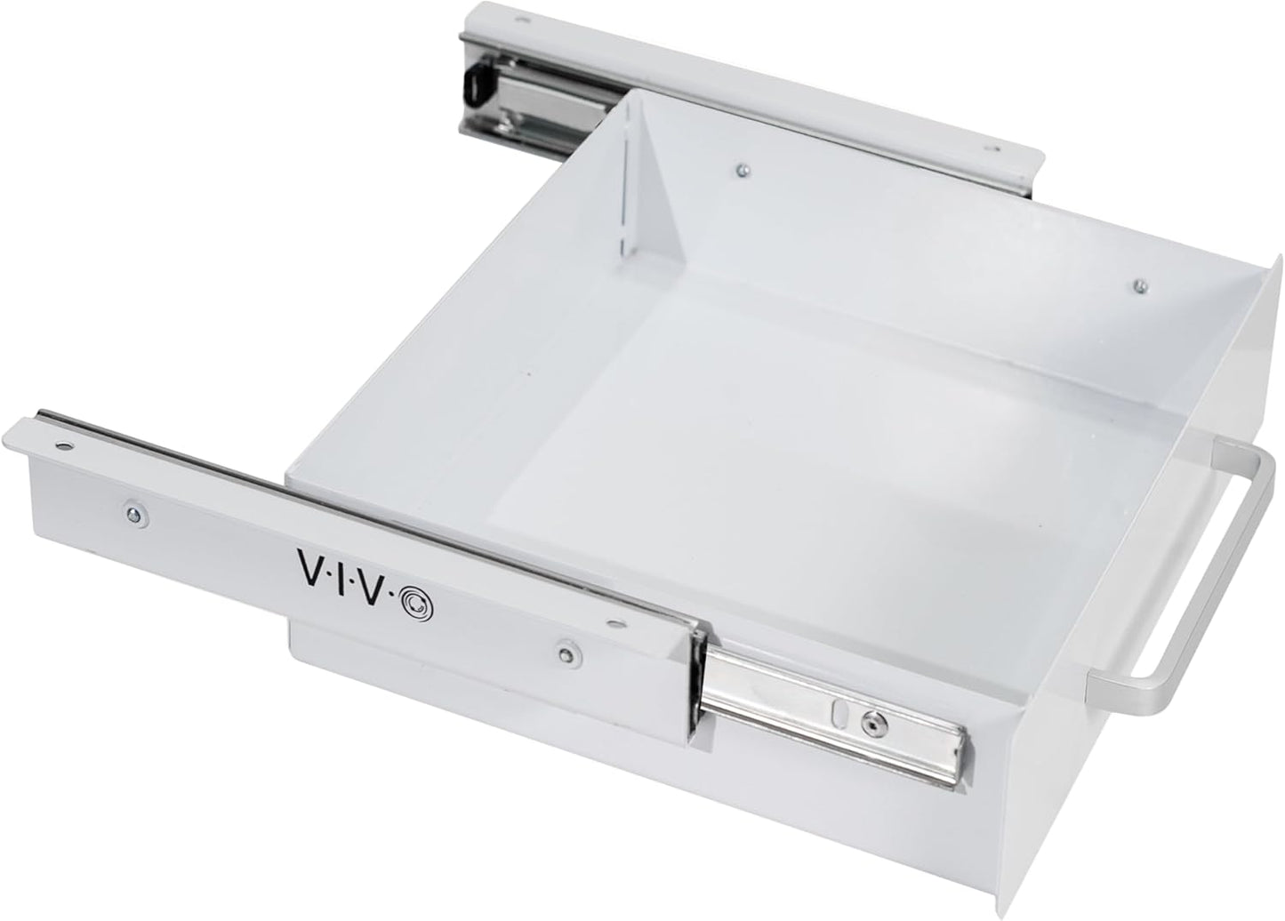 VIVO 13 inch Under Desk Mounted Sliding Pull-out Drawer for Office Desk, Pull Handle, Storage Organizer for Sit Stand Workstation, Black, DESK-DR1H-B