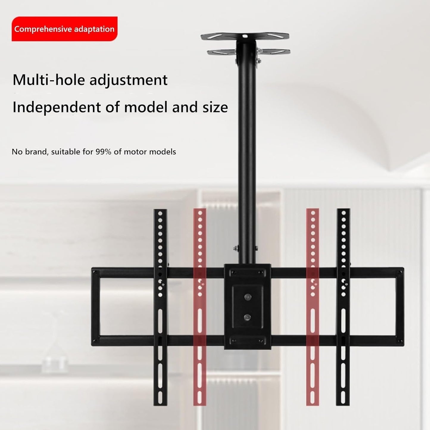 Adjustable Ceiling TV Mount Bracket - Tv Wall Mount, TV Mount for Ceiling, Height Adjustable Telescopic TV Stand for 45-80 Inch TVs, Ceiling Mounting Max 600x400mm