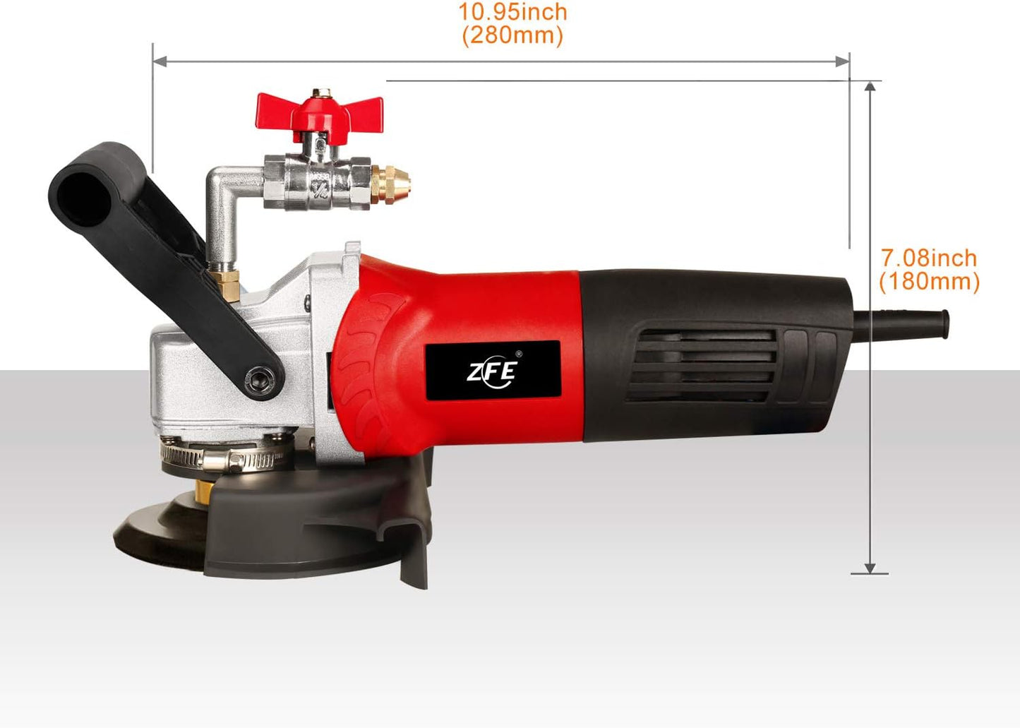 800W/110V Variable Speed 4'' Wet Polisher / Grinder & Granite Diamond Polishing Pads Concrete Polisher Stone Polisher for Granite/Marble/Concrete/Stones
