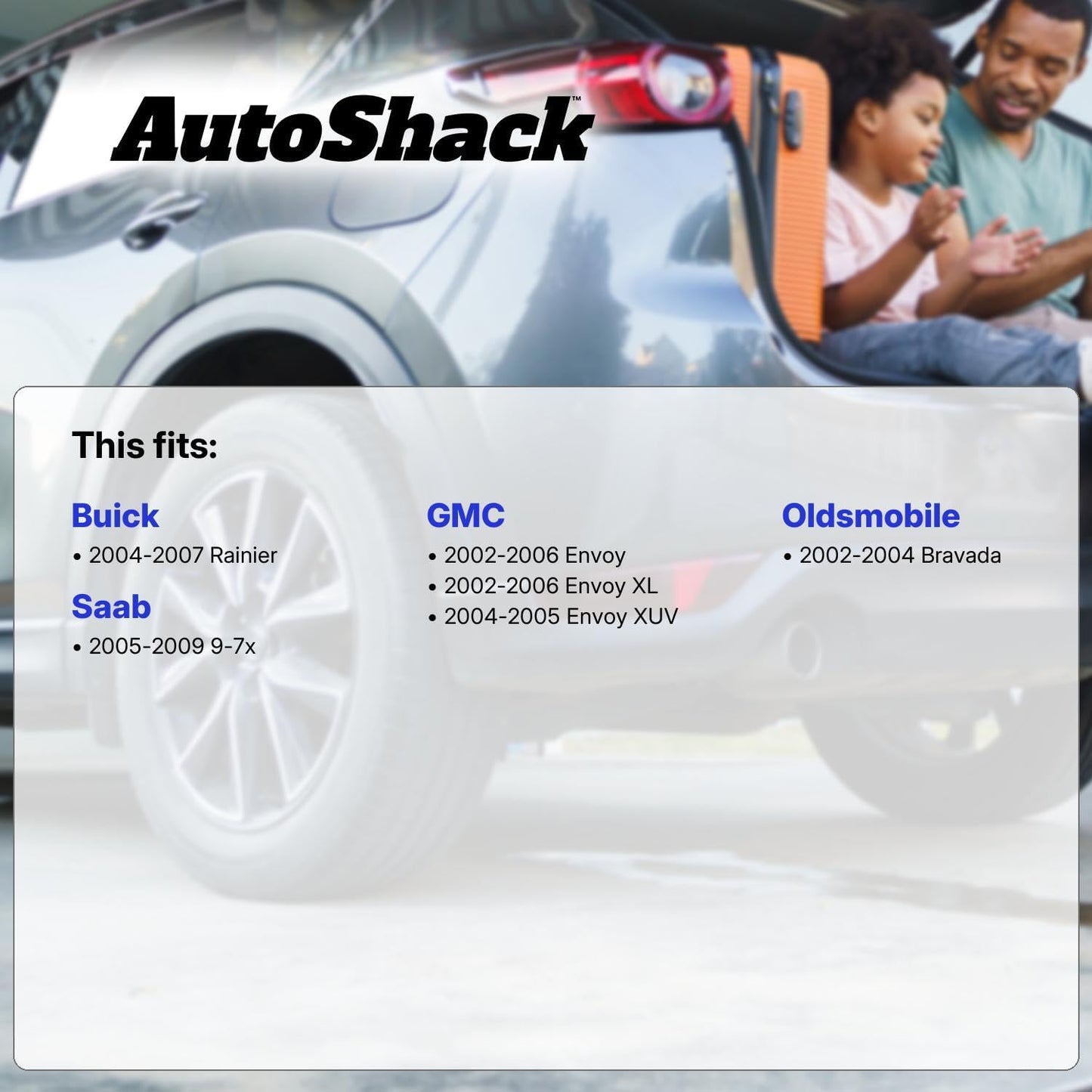 AutoShack Front Complete Strut & Coil Spring Assembly with Rear Shock Absorbers Set for Saab 9-7x Buick Rainier GMC Envoy XL AWD | Full-vehicle Suspension System Replacement Kit KS47244-100121