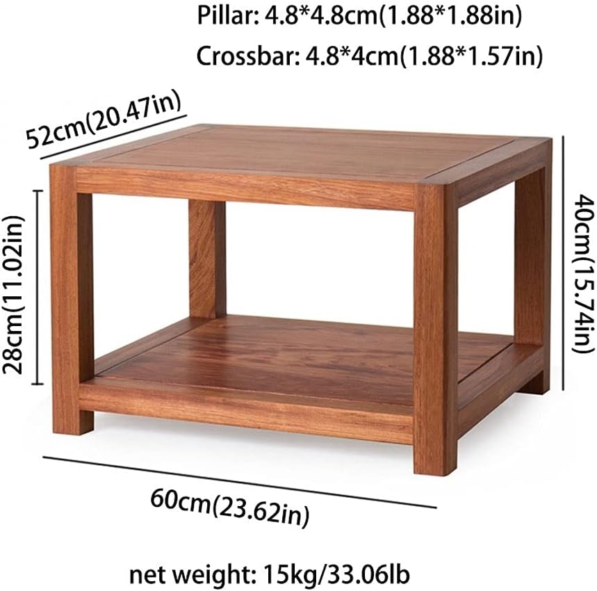 Speaker Stands Audio Stand 2-Layer Wooden Stand Media Equipment Floor Stand Speaker Stand Shelf Small Bookshelf 15.74 inches High Universal Bracket