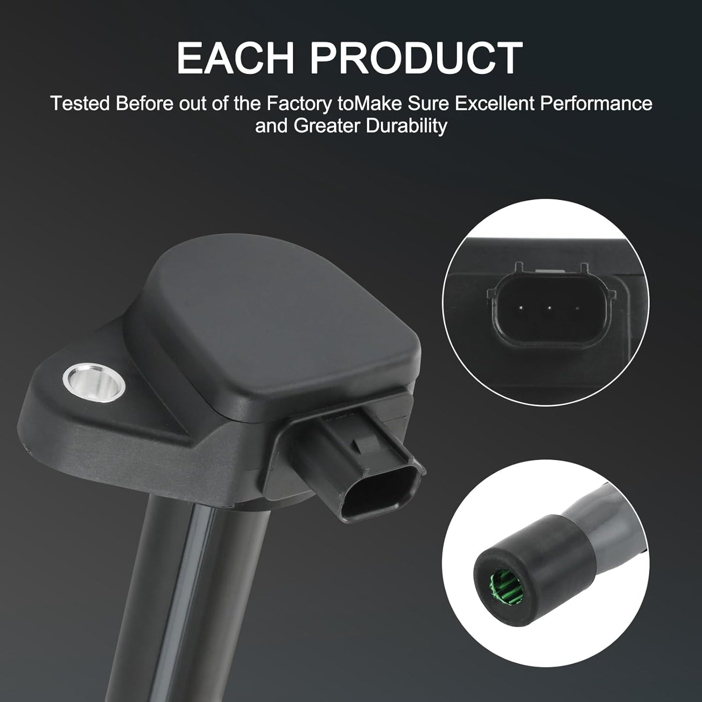 Set of 6 Ignition Coil Pack & Spark Plug Compatible with Acura RL TL TSX Honda Accord Crosstour Odyssey V6 3.5L Replace# UF603, C1624, 178-8379, 30520-R70-A01, 30520-R70-S01