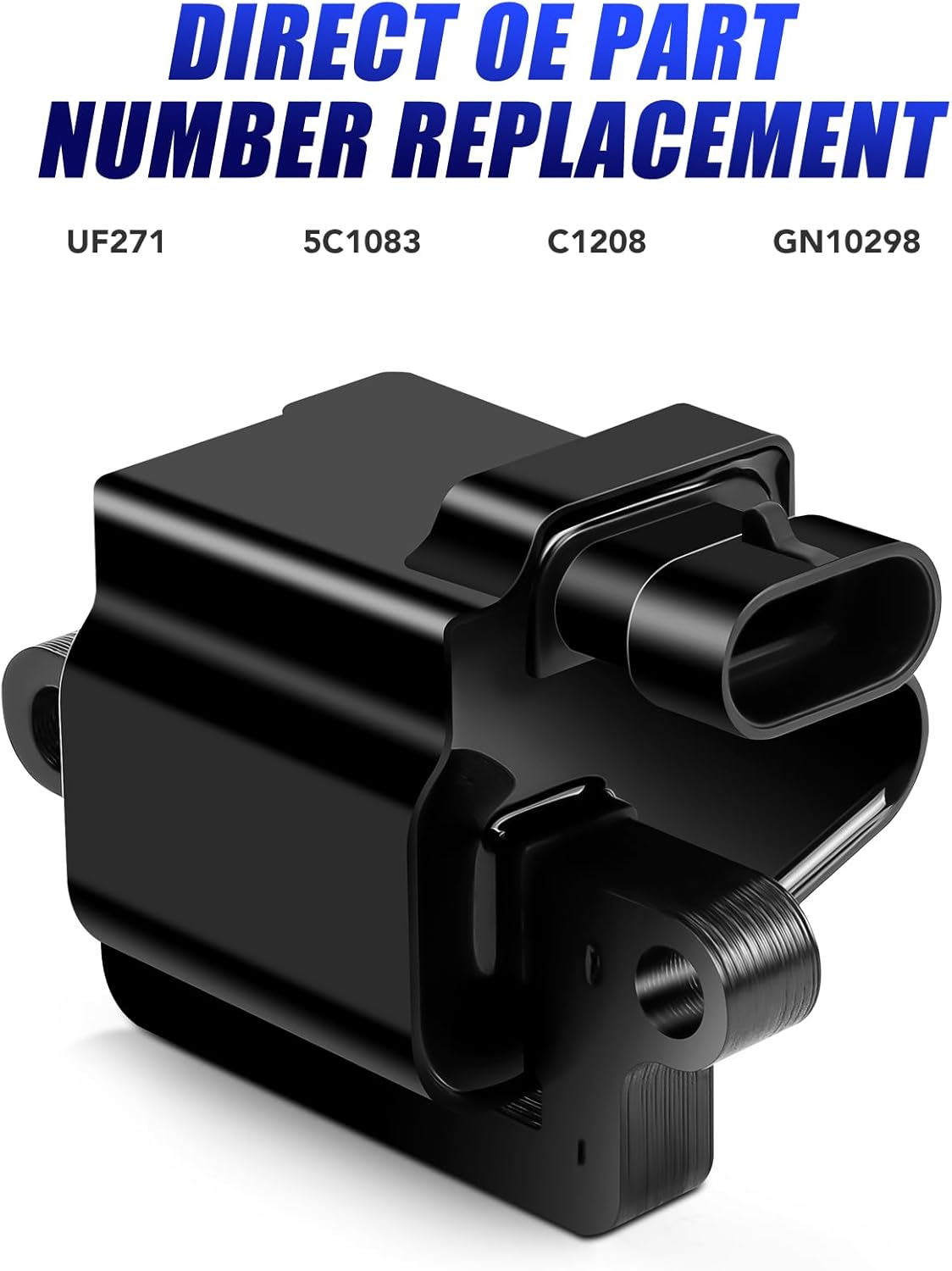 Set of 8 Square Ignition Coil Pack for Chevy Silverado Avalanche Suburban Tahoe Express GMC Sierra Yukon 1500 2500 Escalade 2000 2001 2002 2003 2004 2005 2006 2007 4.8 5.3 6.0 Coils UF271 D581