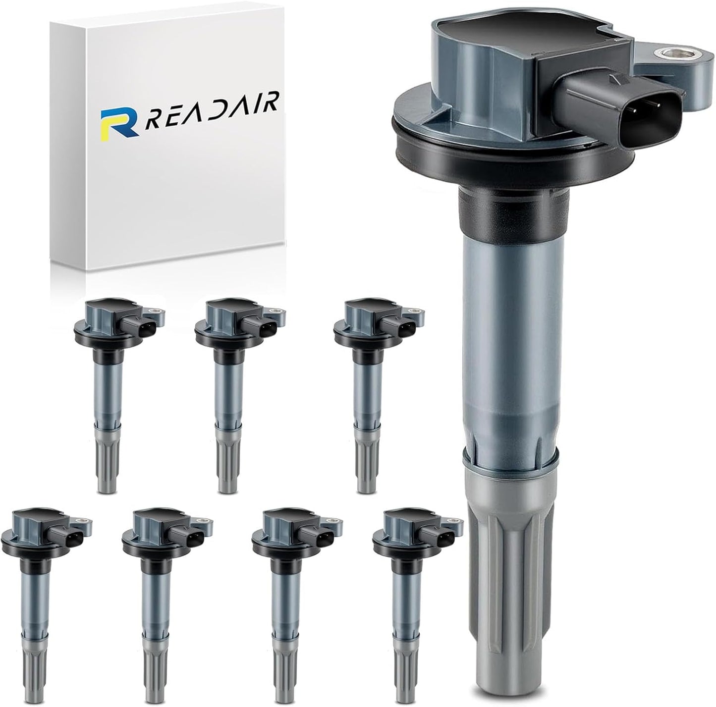 UF575 Ignition Coil & 1675 Double Iridium Spark Plug for Audi A3 A4 A5 A6 Q5 R8 TT RS4 RS5/Volkswagen Jetta Passat Beetle CC Golf GTI Replaces# C1627 07K905715F E1075