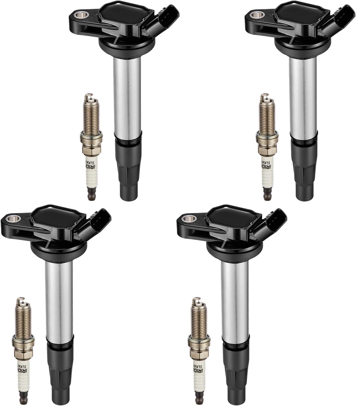 BDFHYK Ignition Coil UF596 Compatible with Toyota Corolla 2009 2010 2012 2013 Toyota Prius 2014 2015 2017 Matrix Lexus CT200h Pontiac Vibe Scion iM xD 1.8L l4 Coil Pack Set of 4 Coils for UF619 C1714