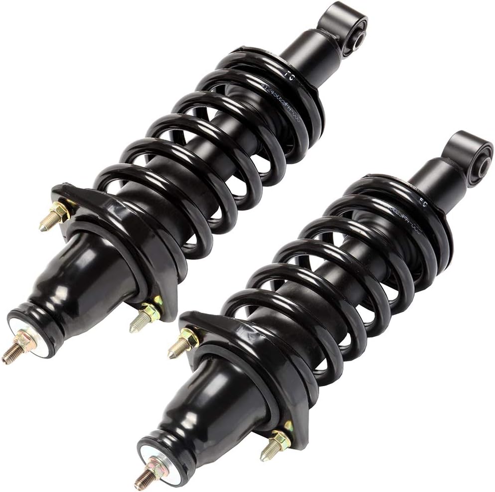 Struts Shock suspension kit for 2001 2002 for Honda Civic Front and Rear Complete Strut Spring Assembly Ball Joint Control Arm Tie Rod End Stabilizer Bar Link 14 Pcs, 171340L 171340R