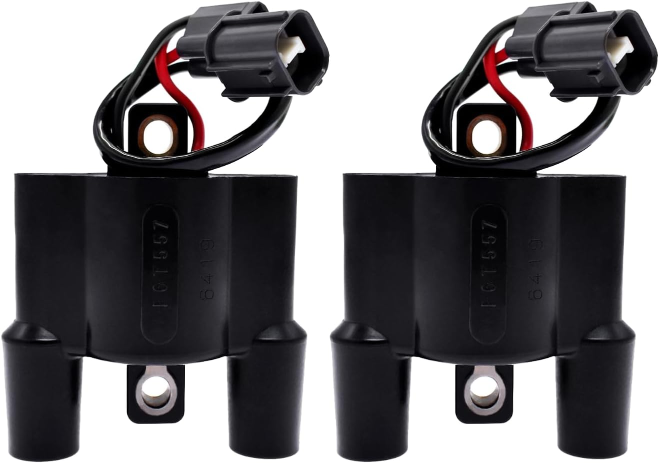 2pcs F6T557 Ignition Coils Pack Compatible for Kawasaki STX-12F 2003-2007, STX-15F 2004-2017, Ultra LX 2007-2016, Ultra 250X 2007-2008, Ultra 260X 2009-2010, Ultra 260LX 2009-2010