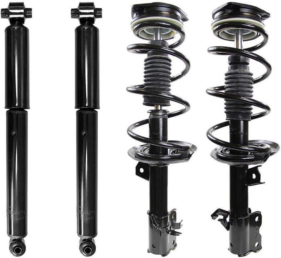 4X Front Rear Automotive Replacement Shocks,Struts & Suspension Products HZGEBTECH fits Nissan Rogue 2012 fits Nissan Rogue 2013 fits Nissan Rogue Select 2014 fits Nissan Rogue Select 2015