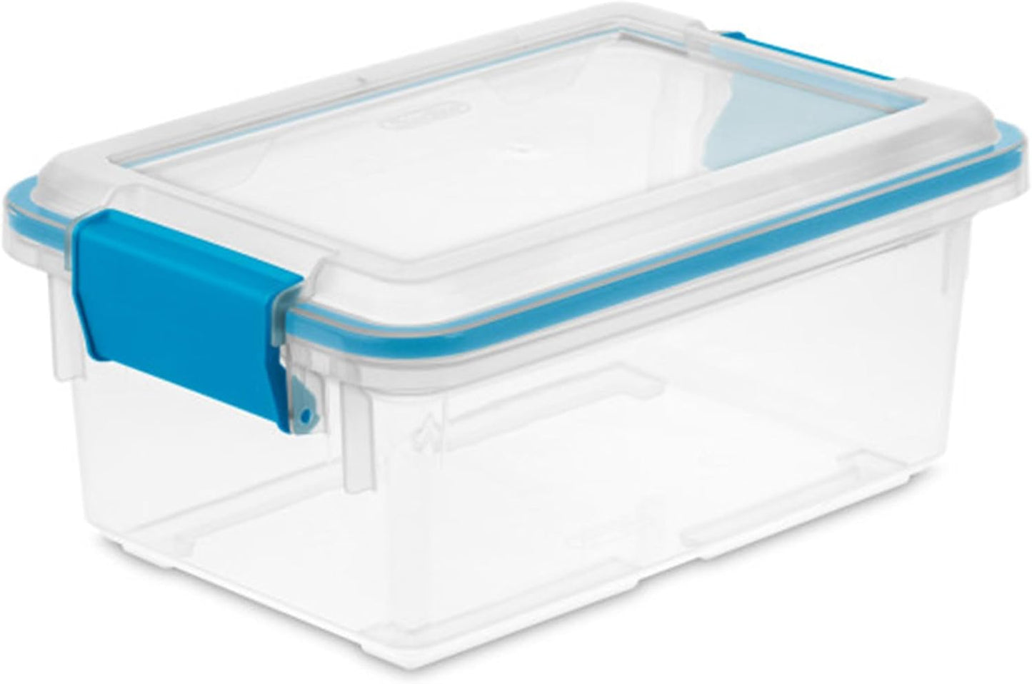 Sterilite 12-Pack Gasket Box, Weather-Resistant Storage Bins with Latching Lids, 54 Quart - Heavy-Duty Organizing Containers for Closet, Bathroom, and Office