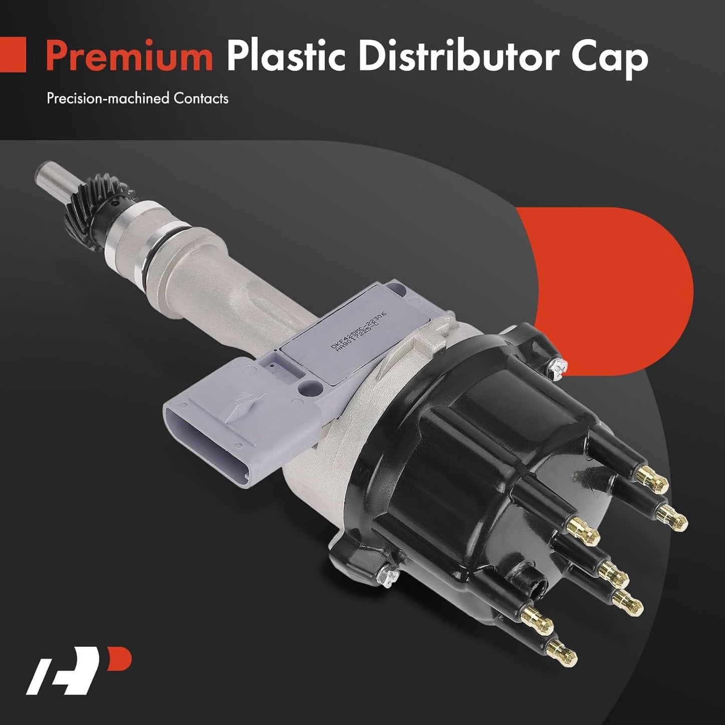 A-Premium Ignition Distributor with Cap and Rotor Compatible with Ford Ranger 1986-1989/1991-1992, Bronco II 1986-1990, 2.9L, Naturally Aspirated