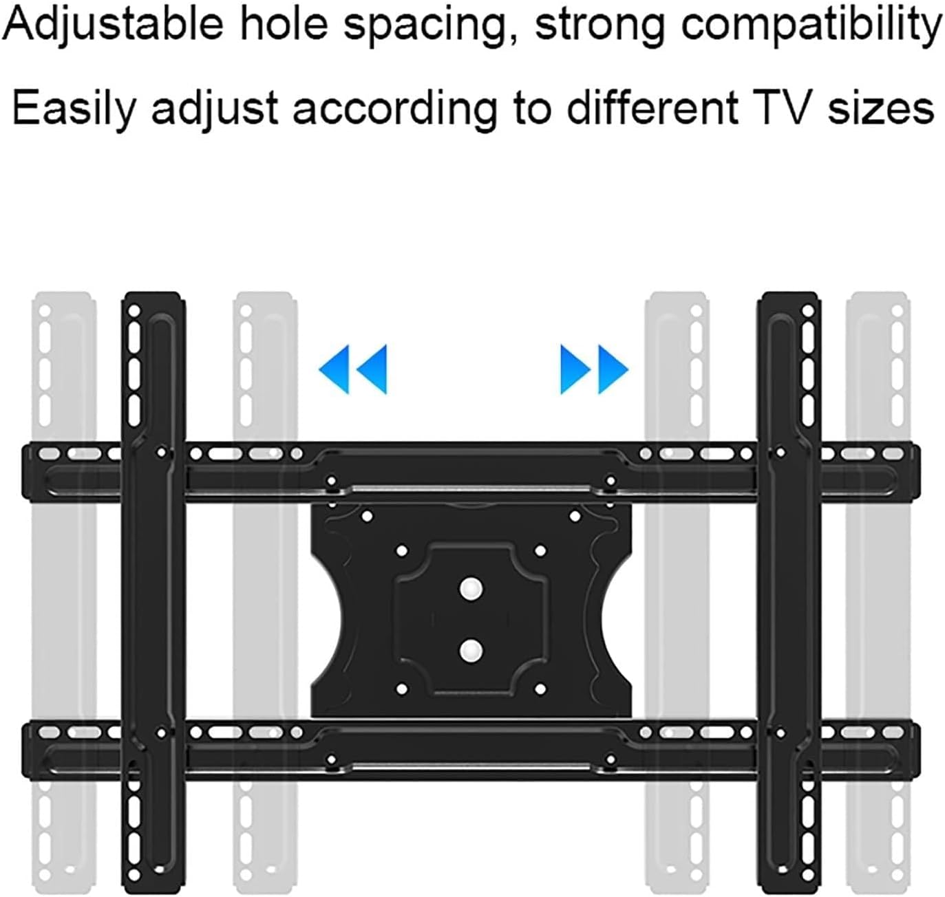 360° All-Round Rotation of Double-Sided Dual Sn TV Hanger - Adjustable Height TV Bracket,Adjustable Tilt TV Ceiling Mount,Fits Flat and Curved Ceilings