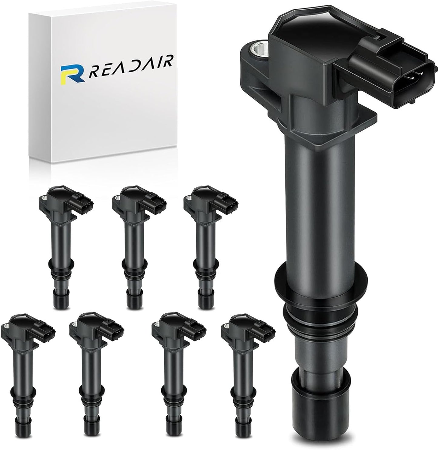 UF575 Ignition Coil & 1675 Double Iridium Spark Plug for Audi A3 A4 A5 A6 Q5 R8 TT RS4 RS5/Volkswagen Jetta Passat Beetle CC Golf GTI Replaces# C1627 07K905715F E1075