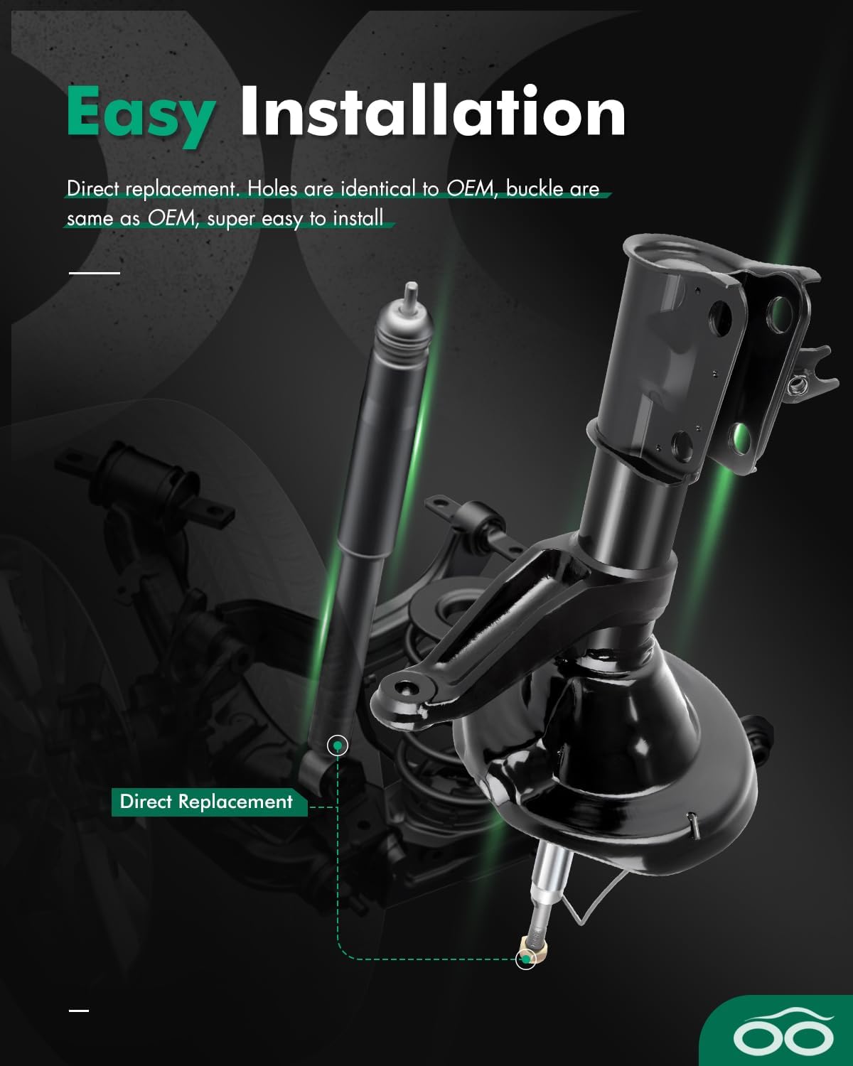 SCITOO Front Shock Absorbers Fits For Honda Element 2003-2006 Auto Shocks 331039 331040 (2Pcs)