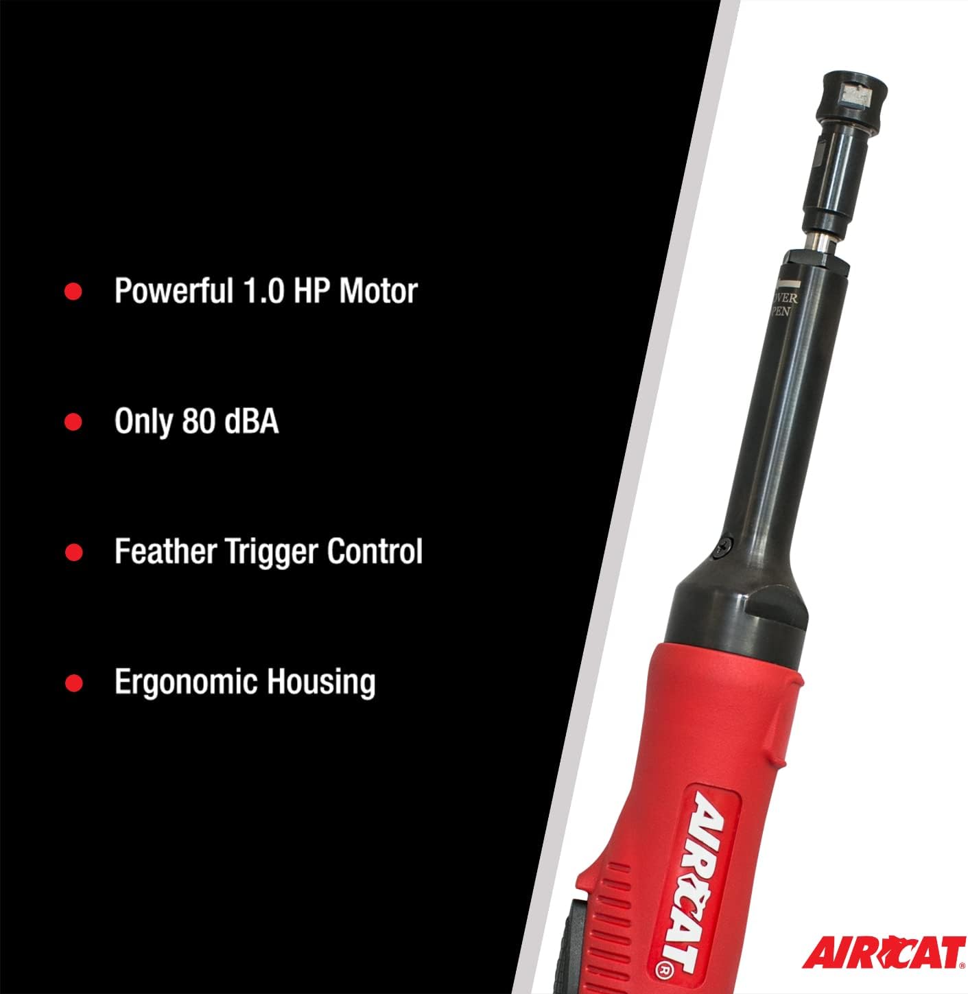 AIRCAT Pneumatic Tools 6270: 1 HP Composite Extended Straight Die Grinder 20,000 RPM