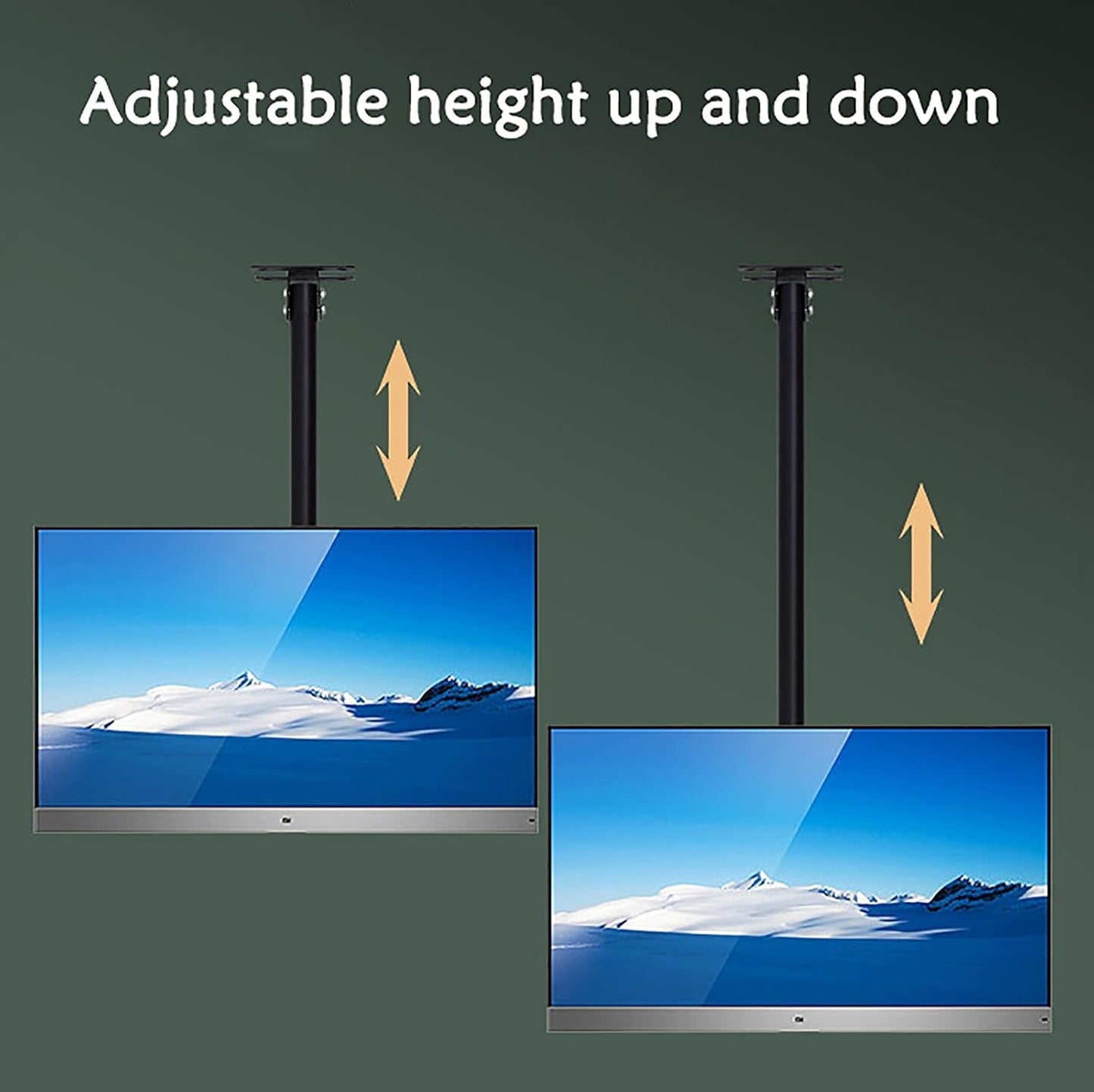 TV Stand,tv Wall Mount Adjustable Heigh Ceiling TV Mount Bracket, 90° Tilt TV Bracket, for Most 19-55 Inch LED Sn Display