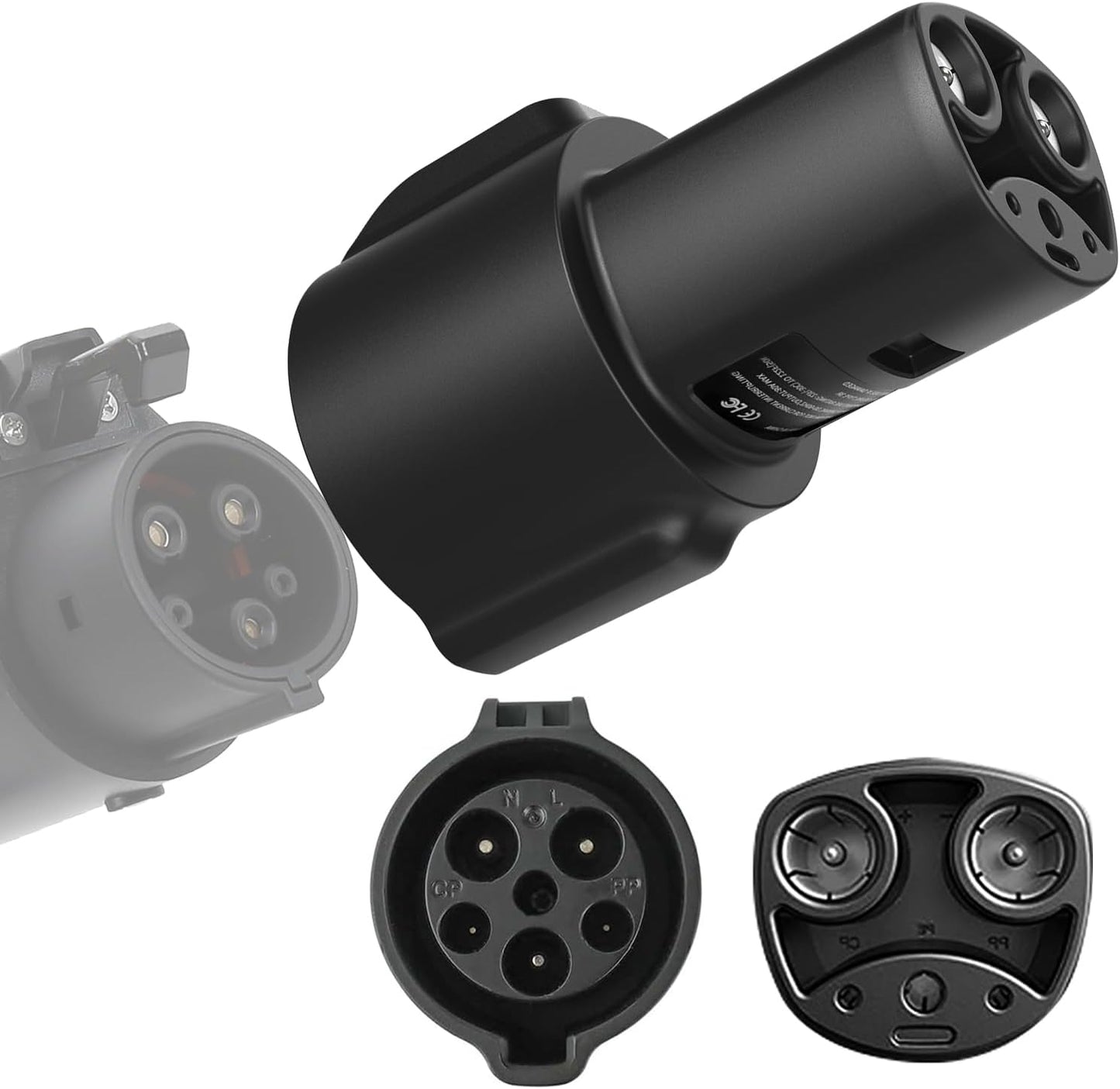 CCS & J1772 to Tesla (NACS) Adapter,250KW Fast Charging for Tesla Model 3/Y/S/X/Cybertruck, Compatible with CCS1 DC & J1772 AC Stations, Supports Level 1/2/3 Chargers