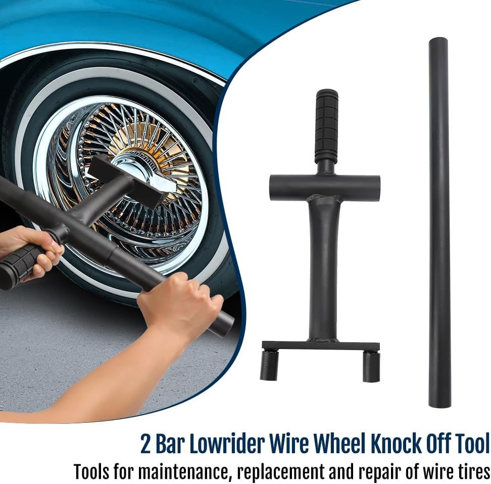 2 Bar Lowrider Wire Wheel Knock Off Tool with Bar Suitable for Dayton Luxor Zenith China 2 Bar Wire Wheels Removal and Installation Tools
