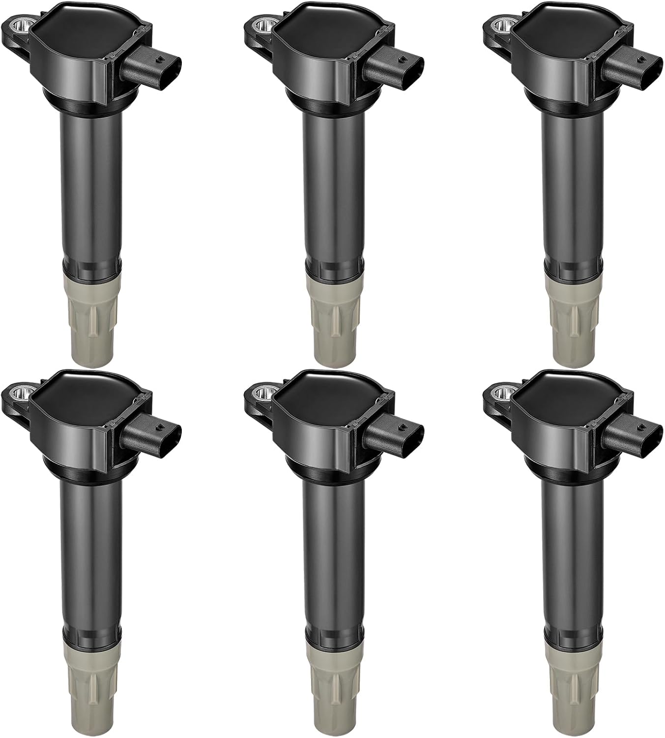 BDFHYK Ignition Coil Pack UF807 and Iridium Spark Plugs 93175 Compatible with Chrysler Pacifica Dodge Durango Jeep Grand Cherokee Wrangler Ram 1500 3.6L V6 68223569AB LKR7DIX-11S, Sets of 6