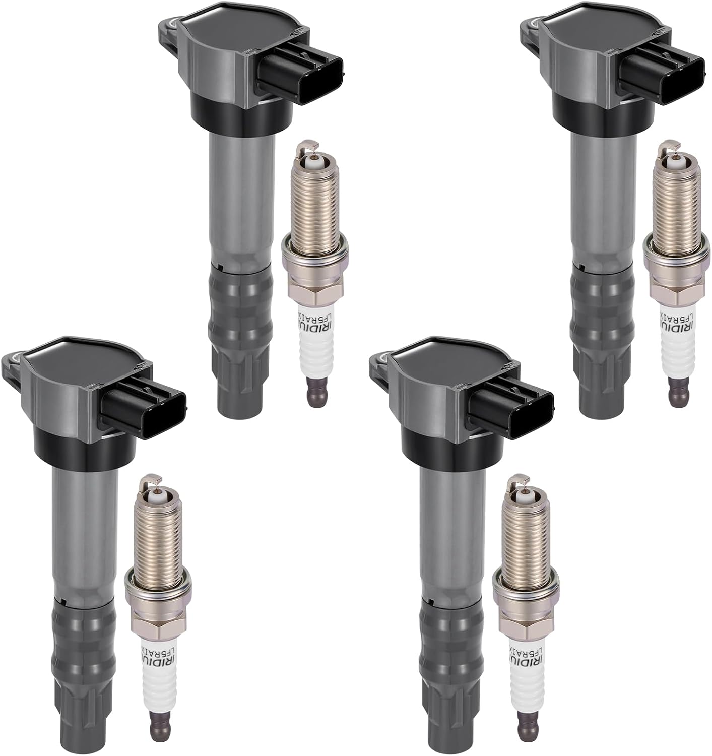 BDFHYK Ignition Coil Pack UF807 and Iridium Spark Plugs 93175 Compatible with Chrysler Pacifica Dodge Durango Jeep Grand Cherokee Wrangler Ram 1500 3.6L V6 68223569AB LKR7DIX-11S, Sets of 6