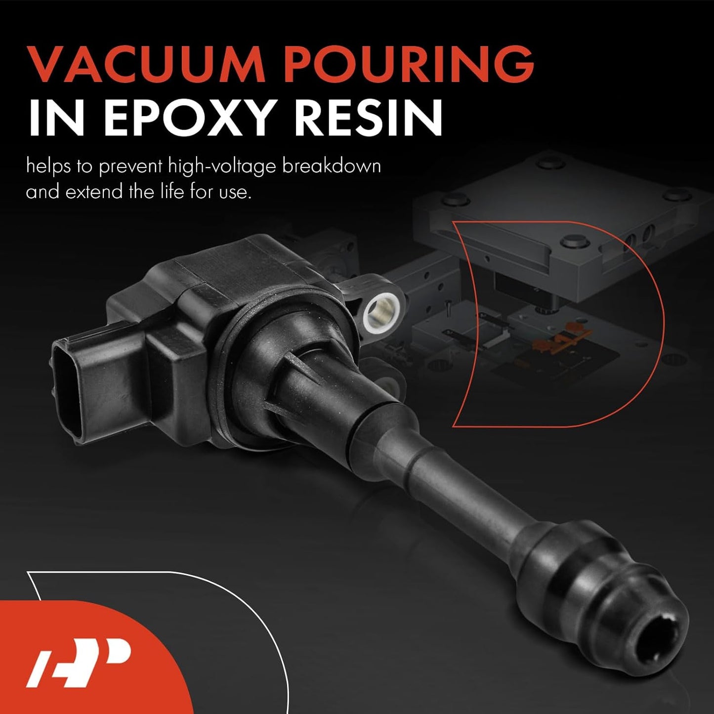 A-Premium Set of 4 Ignition Coil Pack Compatible with Nissan Altima 2002-2006, Sentra 2002-2006, X-Trail 2002-2013, L4 2.5L, Replace# 22448-8H310, UF-350