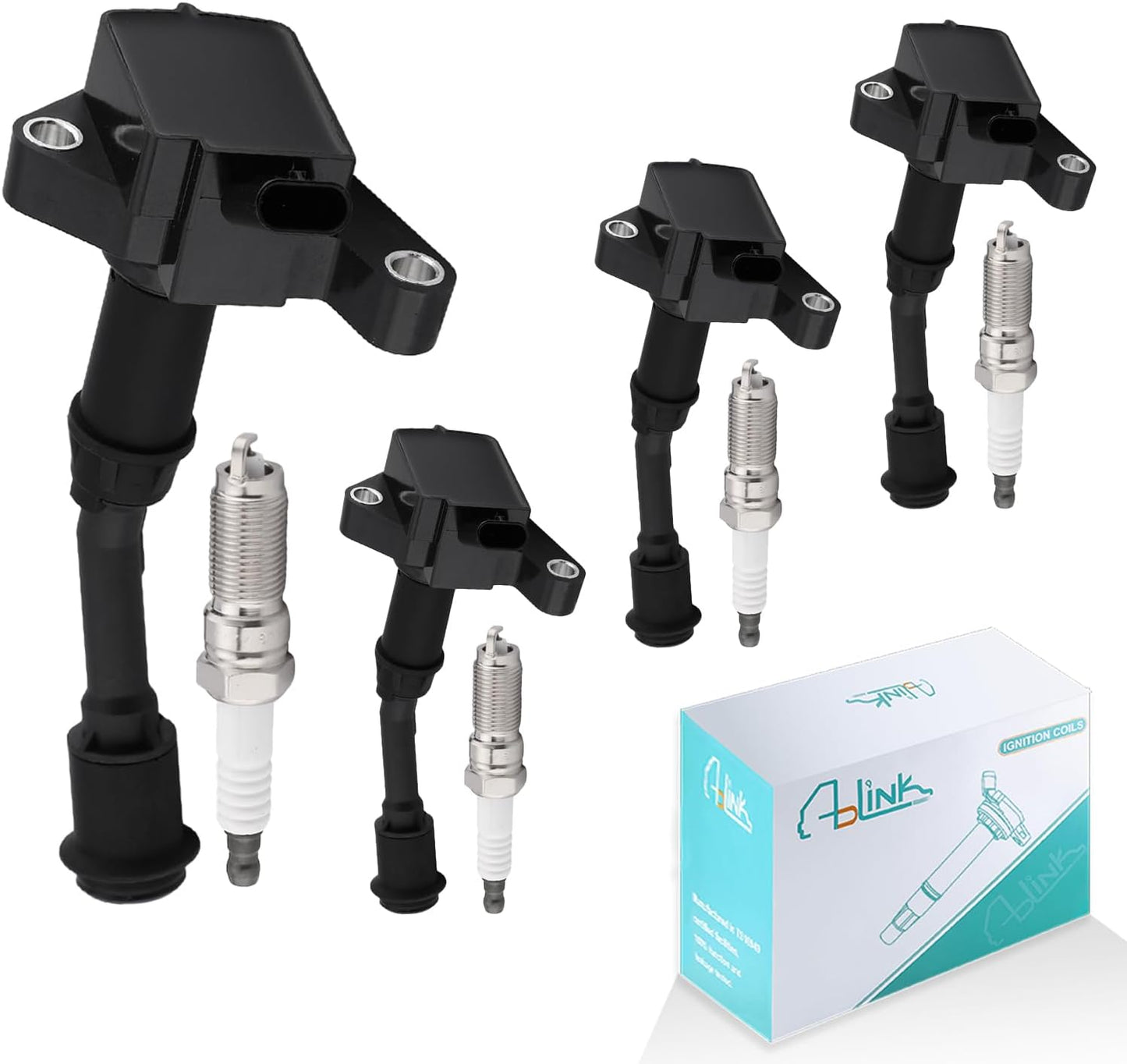 4PCS UF735 Ignition Coil Pack (1.5L L4 Only) For Ford 2014 2015 2016 2017 2018 2019 2020 Fusion,2017 2018 2019 Escape UF-735 DS7Z12029A DG-552 GN10645