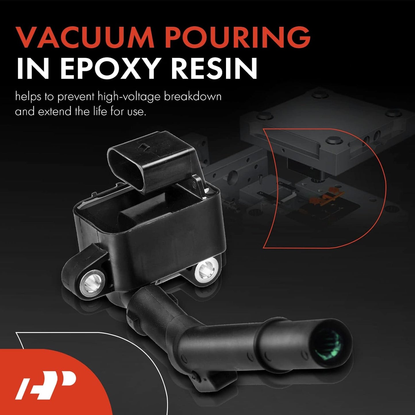 A-Premium Engine Ignition Coil Pack Compatible with Mercedes-Benz GLA200 2014 2015 2016 1.6L 2.0L Turbocharged