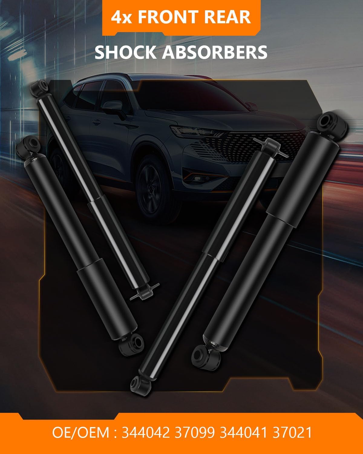 Shocks for Chevy (4WD),OCPTY Front Rear Shocks Absorbers Fit 1991-2004 for GMC Sonoma,1996 1997 1998 1999 2000 for Isuzu Hombre,1983-2005 for Chevy Blazer 344042 344041 37099 37021 Gas Struts (4 pcs)