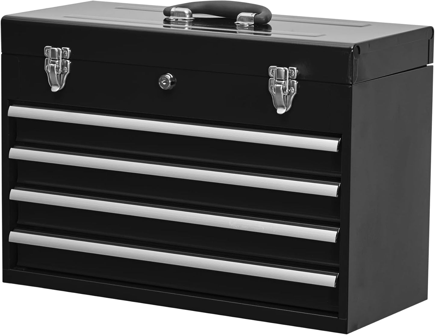 6-Drawer Rolling Tool Chest Cabinet, Large Capacity Metal Tool Box with Wheels and Locking, Roll Around Storage Organizer Tool Cart for Garage, Warehouse, Work Shop - Blue