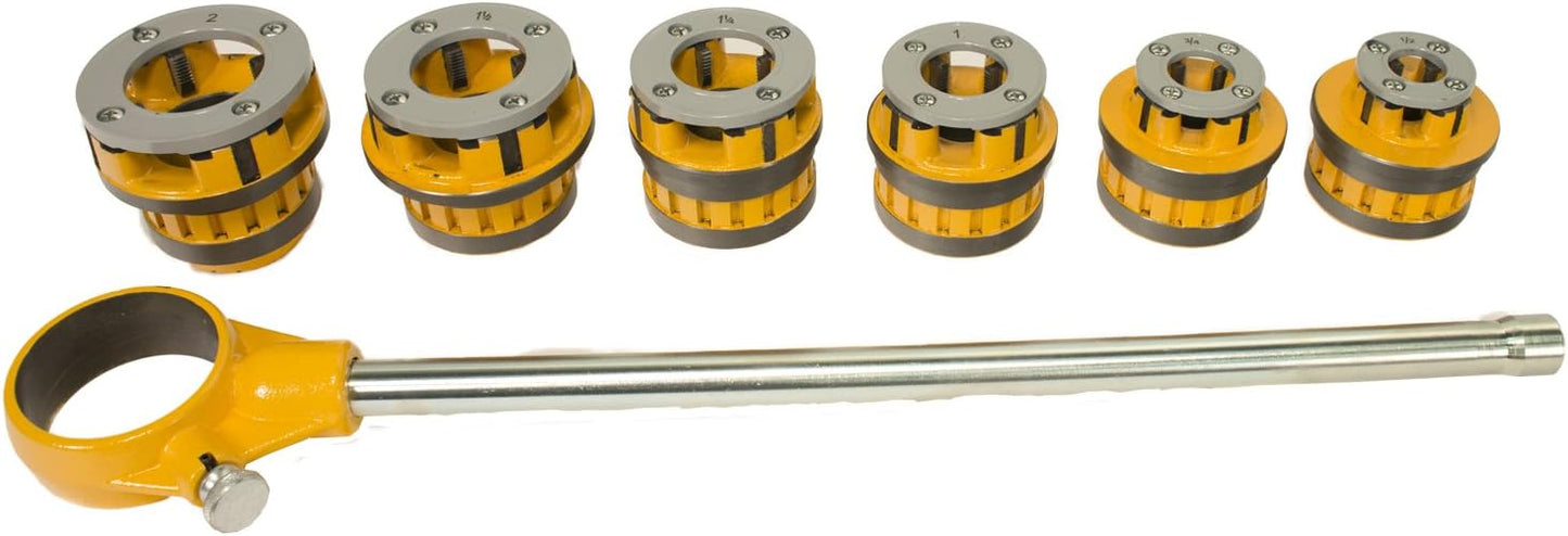 Steel Dragon Tools 12-R 1/2in. - 2in. Manual Ratchet Threader Set compatible with RIDGID 700 41935 12R 36475