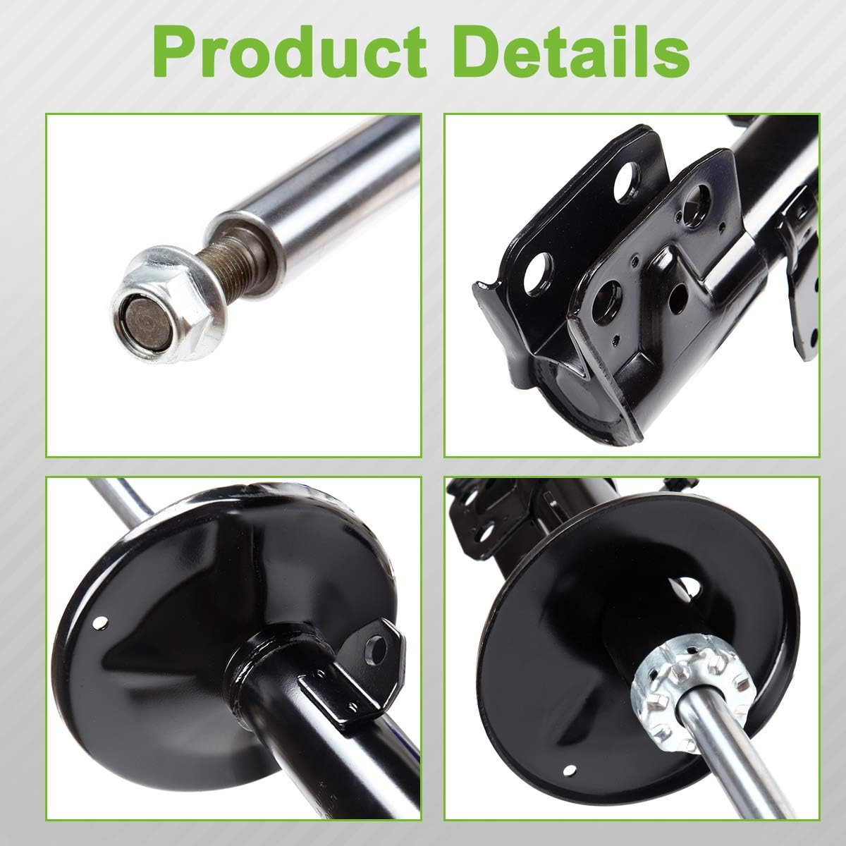 Shocks,SCITOO Front Gas Struts Shock Absorbers Fit for 2009 2010 2011 2012 2013 for Toyota Corolla Matrix,2009 2010 for Pontiac Vibe Compatible with 339114 72597 339115 72598 Set of 2