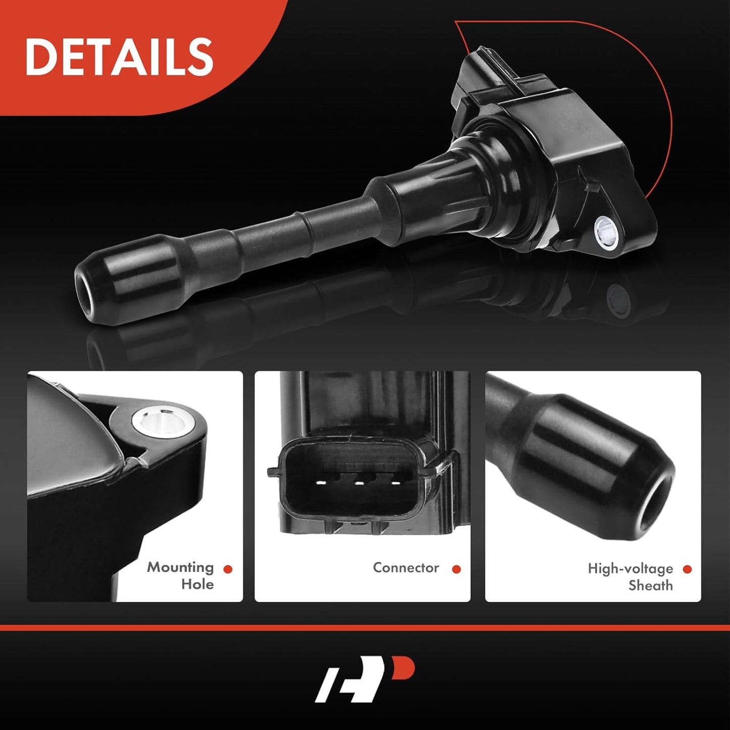 A-Premium 6PCS Ignition Coil Packs Compatible with Nissan & Infiniti Vehicles - 3.7L 5.0L 5.6L - 370Z 2009-2020, FX50 2009-2013, Q50 2014-2015, Q70 2014-2019, QX50 2014-2017