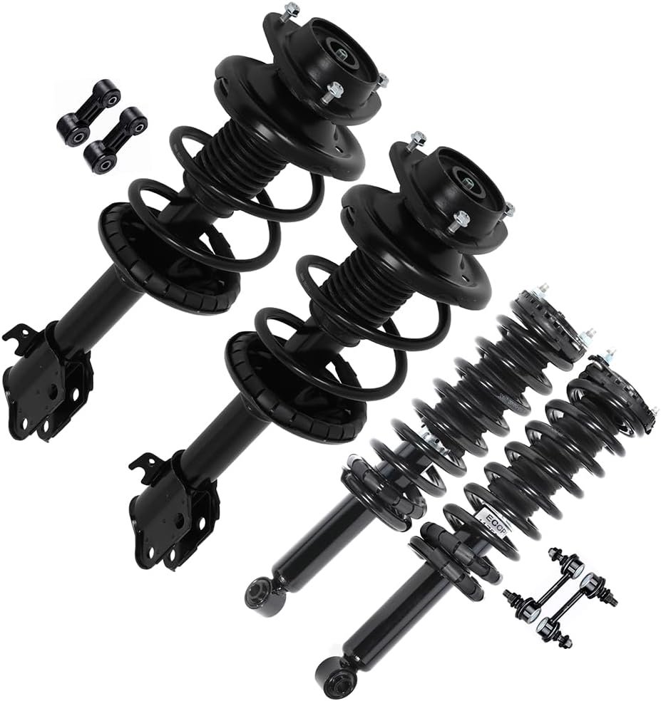 Struts Shock suspension kit for 2000 2001 2002 2003 2004 for Subaru Outback Front and Rear Pair Complete Strut Assembly,Stabilizer Bar Link 8 Pcs, 1345398 172243 172242 K80426 K80693