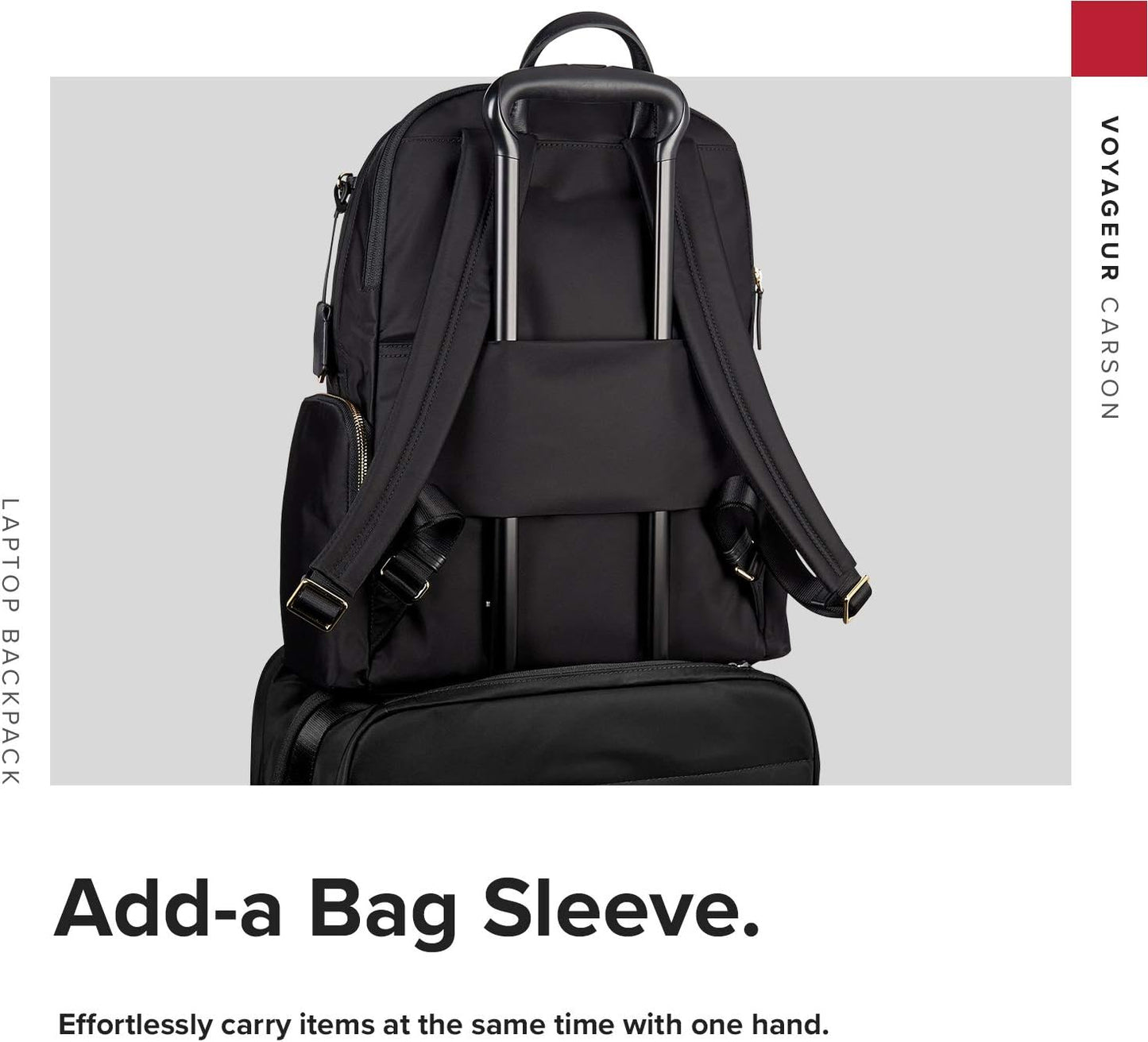 TUMI - Voyageur Carson Laptop Backpack - 15 Inch Computer Bag for Women - Black