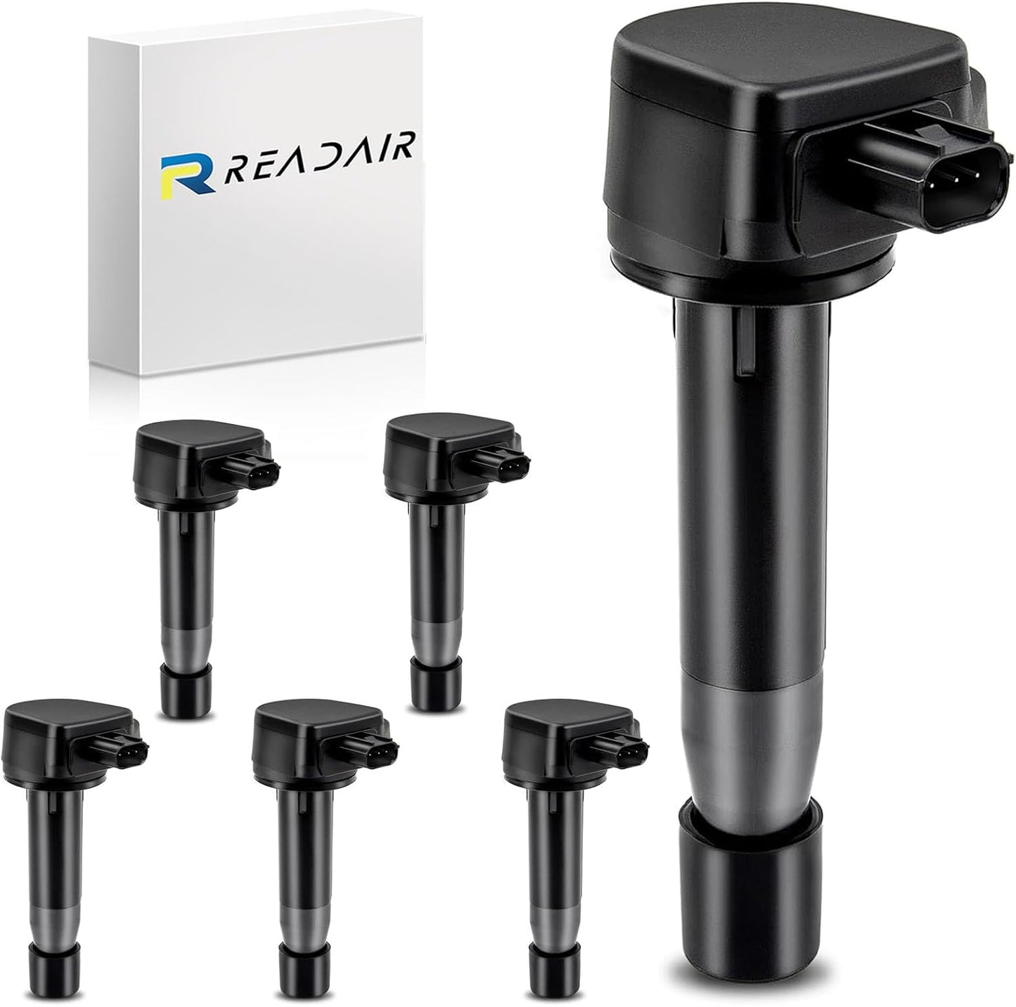 UF575 Ignition Coil & 1675 Double Iridium Spark Plug for Audi A3 A4 A5 A6 Q5 R8 TT RS4 RS5/Volkswagen Jetta Passat Beetle CC Golf GTI Replaces# C1627 07K905715F E1075