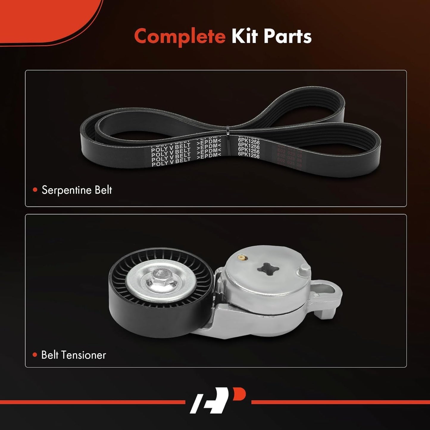 A-Premium Engine Serpentine Belt Drive Kit with Tensioner Compatible with Toyota Camry 2012-2017, RAV4 2009-2018 & Scion tC 2011-2016 - DOHC L4 2.5L