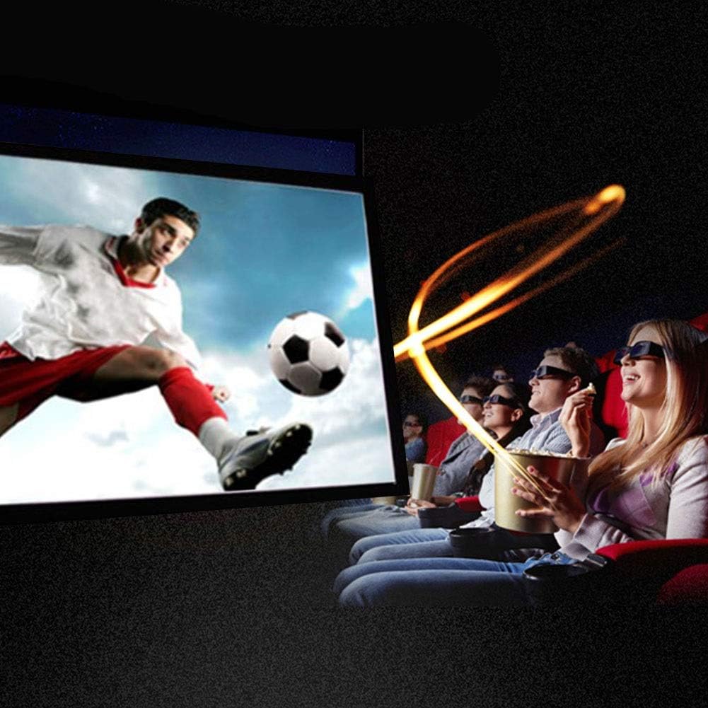 Soft Foldable 16:9 84 100 120 inch Projector Screen Fiber Canvas Curtain for Projector Film Home Theater Outdoor(100 inch)