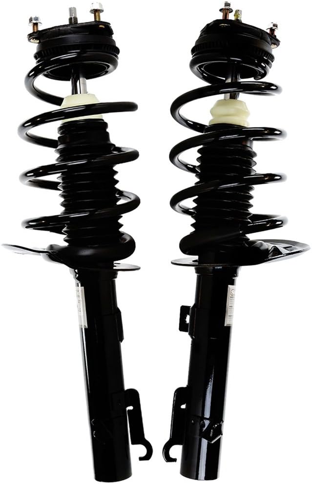AutoShack Front Complete Strut & Coil Spring | Replacement for 2008-2011 Ford Focus | 2-PC