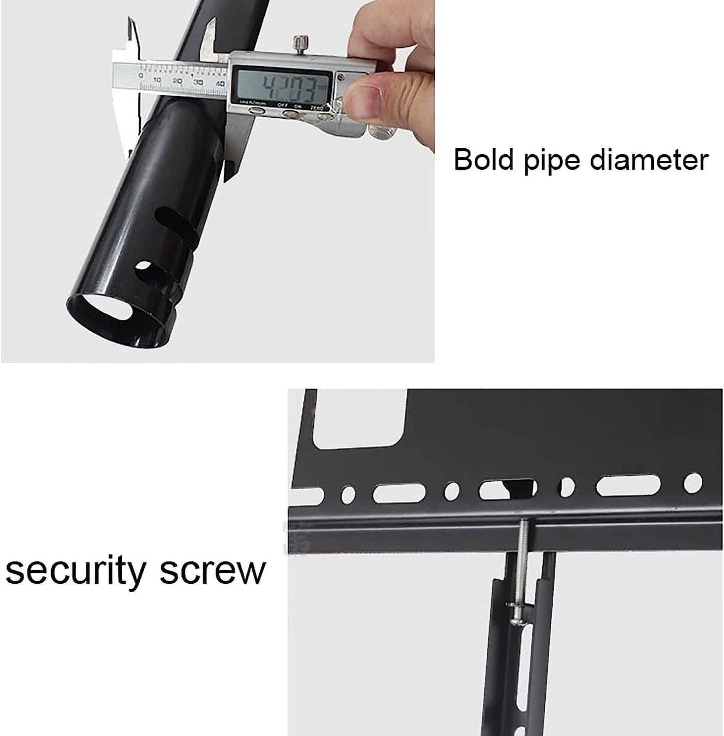 TV Stand TV Unit, Ceiling TV Mount, Adjustable Height Telescoping Tilt and Swivel, TV Pole Holds Up to 82lbs/37.5kg, Max VESA 600x400mm TV Mount TV Stand