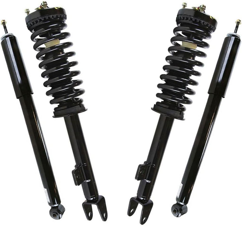 AutoShack Front Complete Strut & Coil Spring Assembly with Rear Shock Absorbers Set for Dodge Charger Magnum Chrysler 300 V8 RWD | Full-vehicle Suspension System Replacement Kit CST10073-KS6799