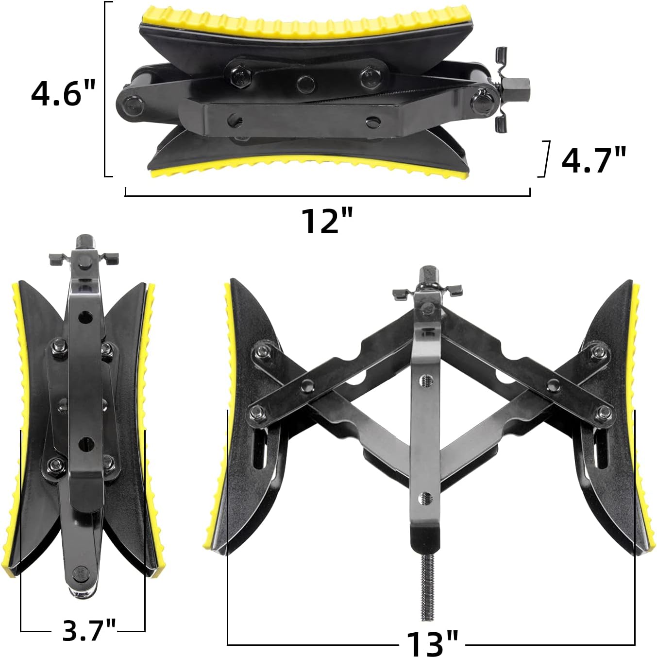SKYFISH Steel Structure Upgrade Camper Wheel Double X Chock Tire Stabilizer, More Stable with RV Anti-Vibration Rubber mat Even on Rainy Days, it Doesn't Slip (X Chock)
