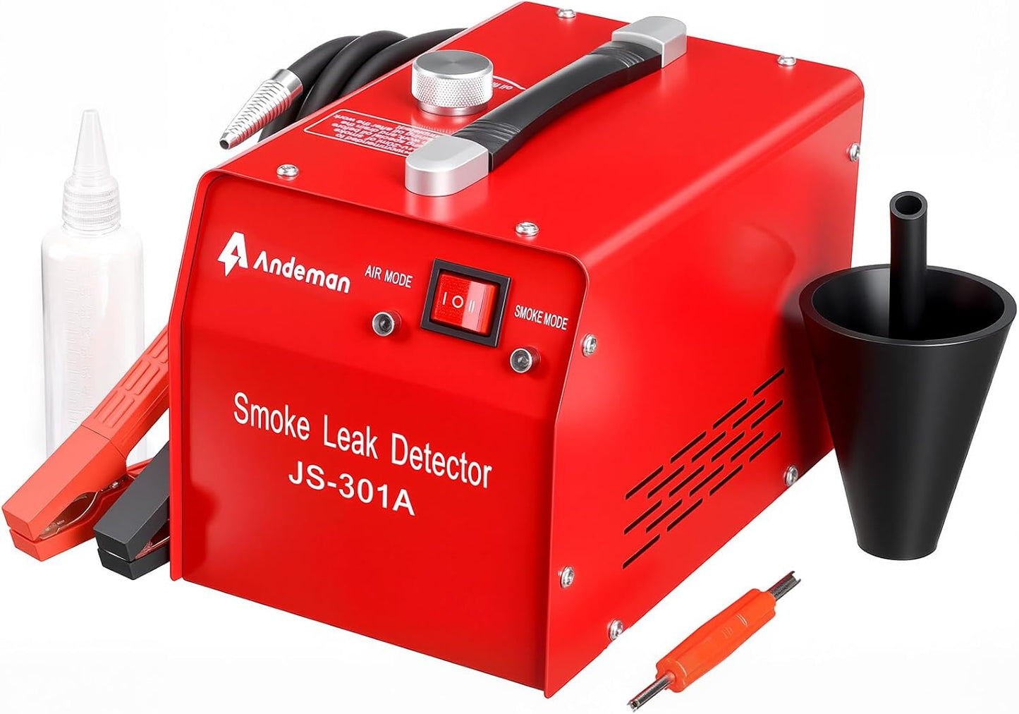 Automotive Smoke Machine Leak Detector Tester, 12V DC Exhaust Leak Detector Built-in air Pump Evap Leak Detector, Evap Vacuum Diagnostic Tester, Leak Diagnostic Detector Tools Kit for Pipe System